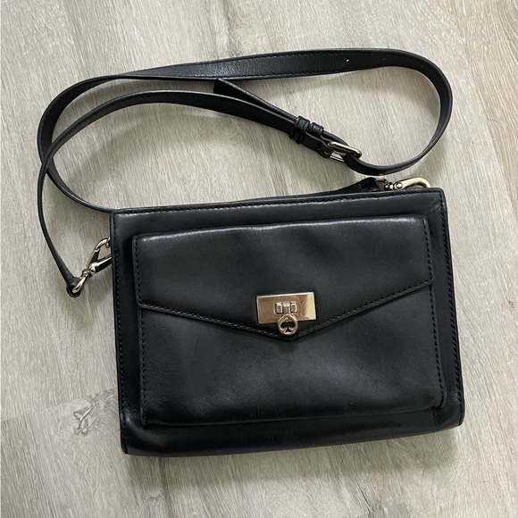 kate spade Handbags - Kate Spade - Black leather crossbody